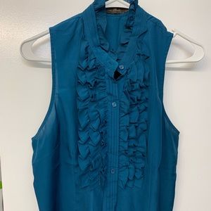The limited ruffle tank